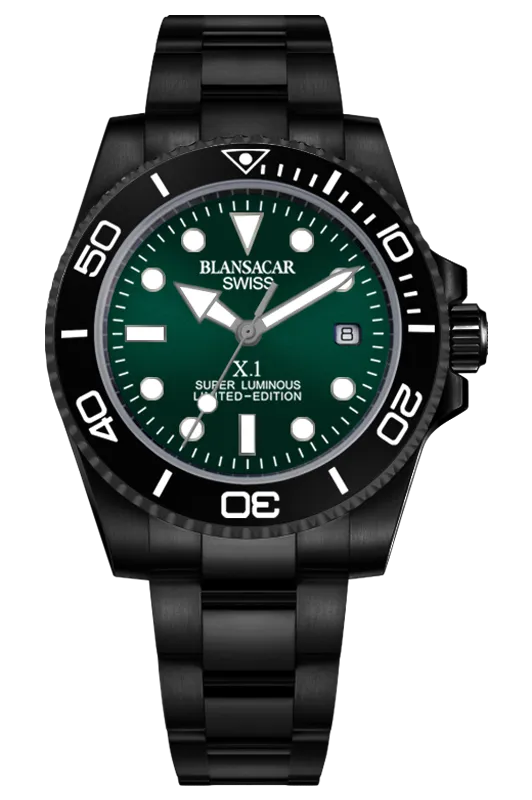 03-M0060-41BK-SUPER X1 (GREEN DIAL)