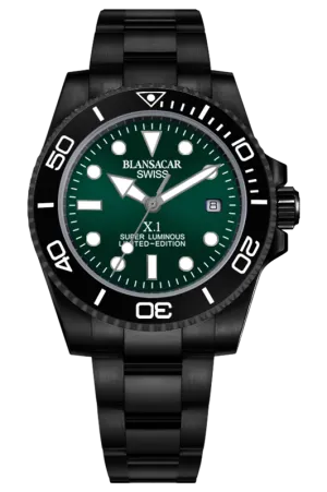03-M0060-41BK-SUPER X1 (GREEN DIAL)