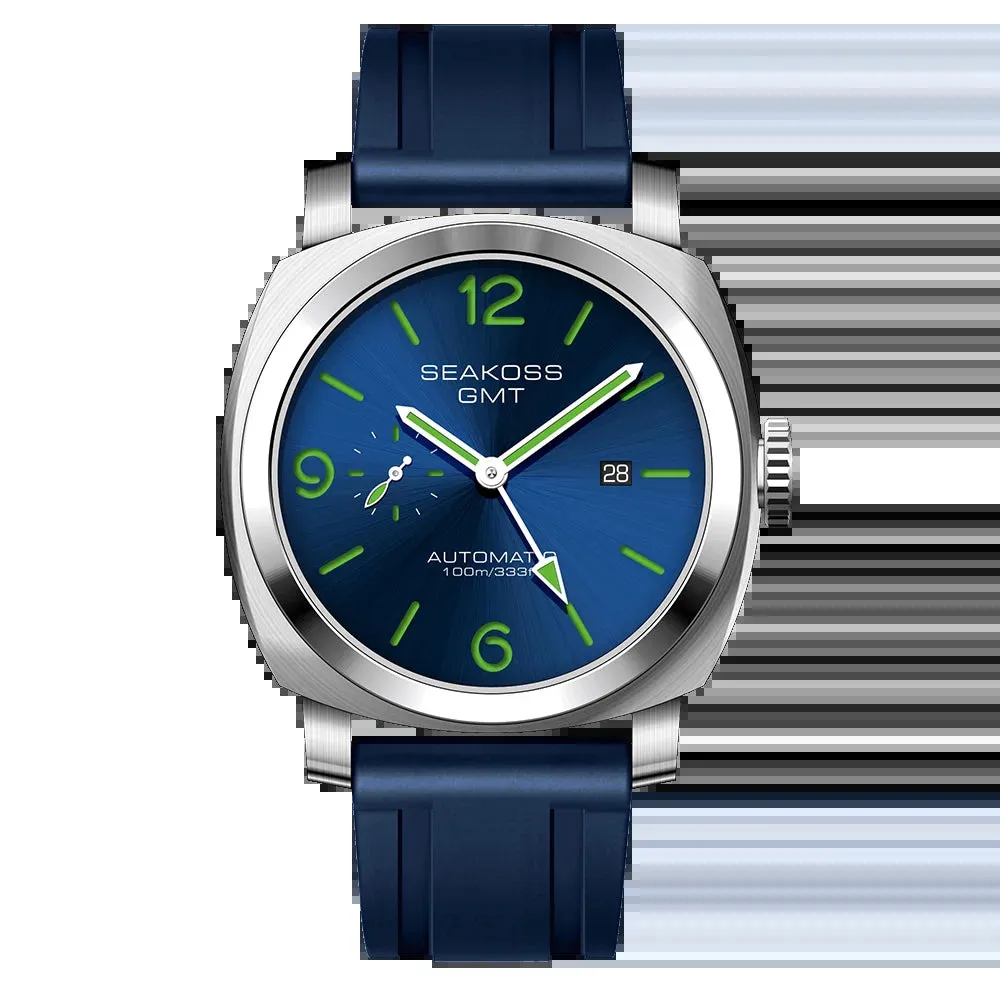 10Bar GMT Diving Automatic Mechanical Watch Men 1963 Original ST2557 Movement 316L Luminous Calendar Sapphire Wristwatch
