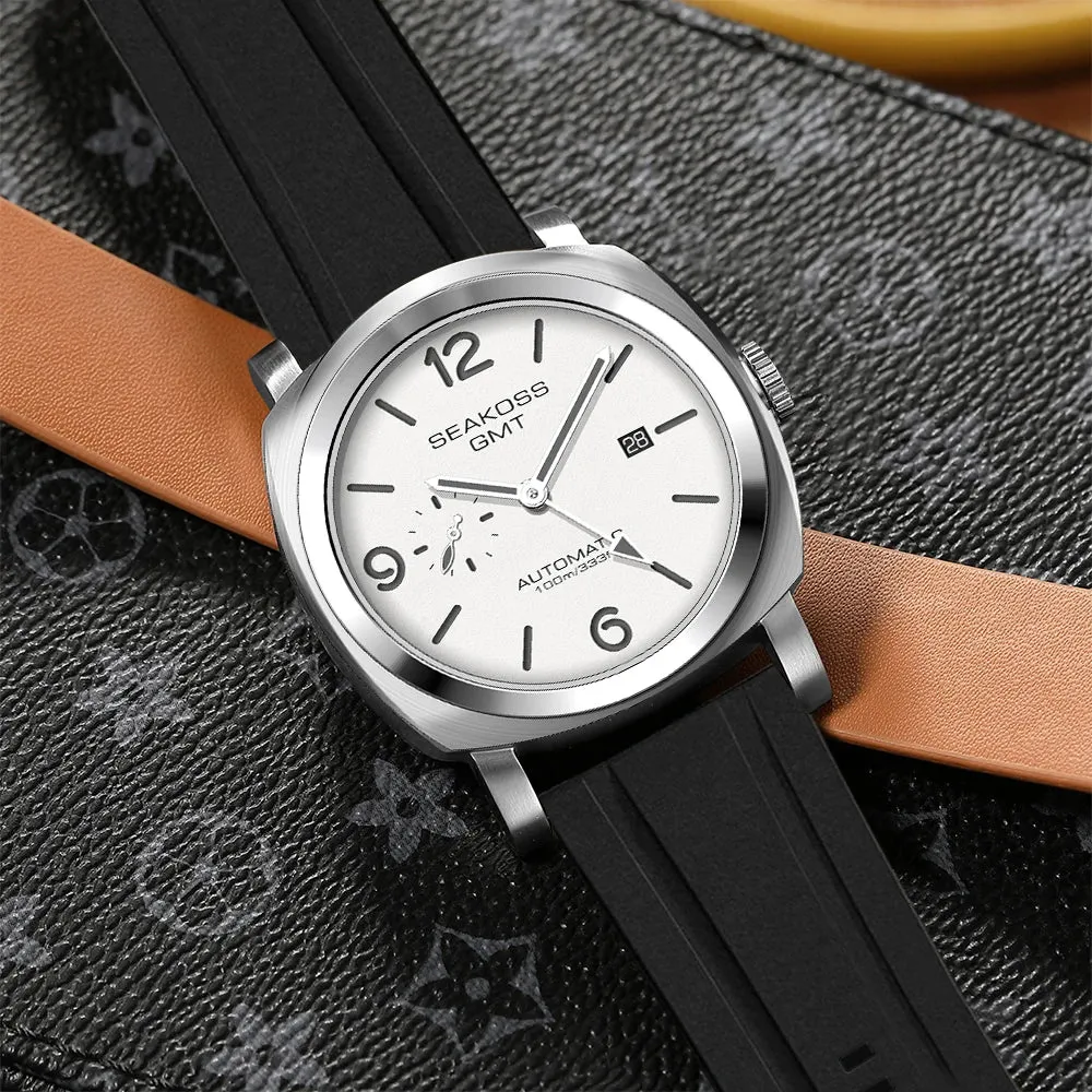 10Bar GMT Diving Automatic Mechanical Watch Men 1963 Original ST2557 Movement 316L Luminous Calendar Sapphire Wristwatch