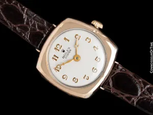 1920's Rolex Ladies Vintage Art Deco Watch - 9K Rose Gold