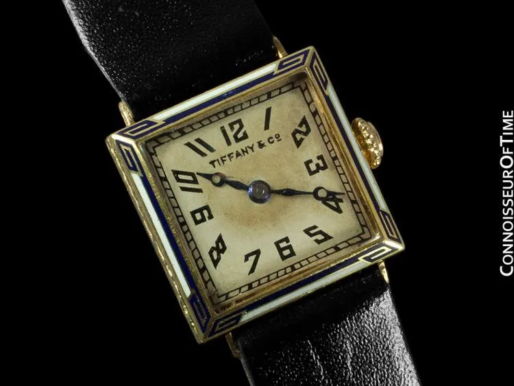 1920's Tiffany & Co. Ladies Vintage Watch - 18K Gold & Enamel