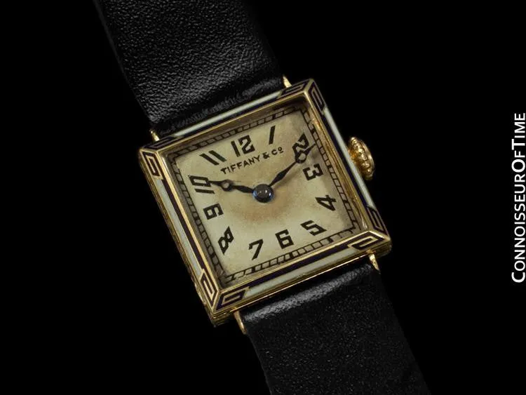1920's Tiffany & Co. Ladies Vintage Watch - 18K Gold & Enamel