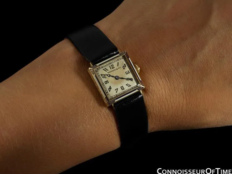 1920's Tiffany & Co. Ladies Vintage Watch - 18K Gold & Enamel