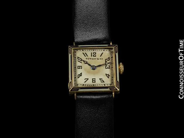1920's Tiffany & Co. Ladies Vintage Watch - 18K Gold & Enamel
