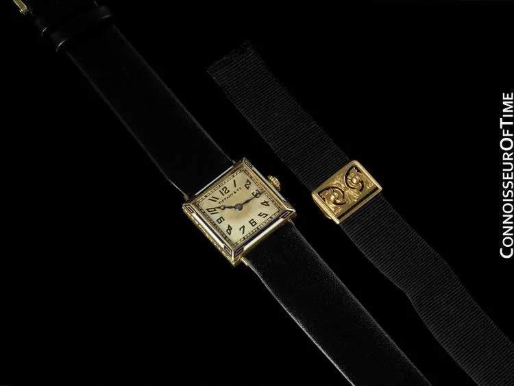 1920's Tiffany & Co. Ladies Vintage Watch - 18K Gold & Enamel