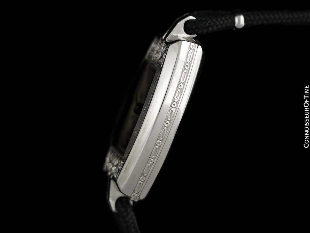 1930's Rolex Exquisite Ladies Vintage Art Deco Watch - 14K White Gold & Diamonds