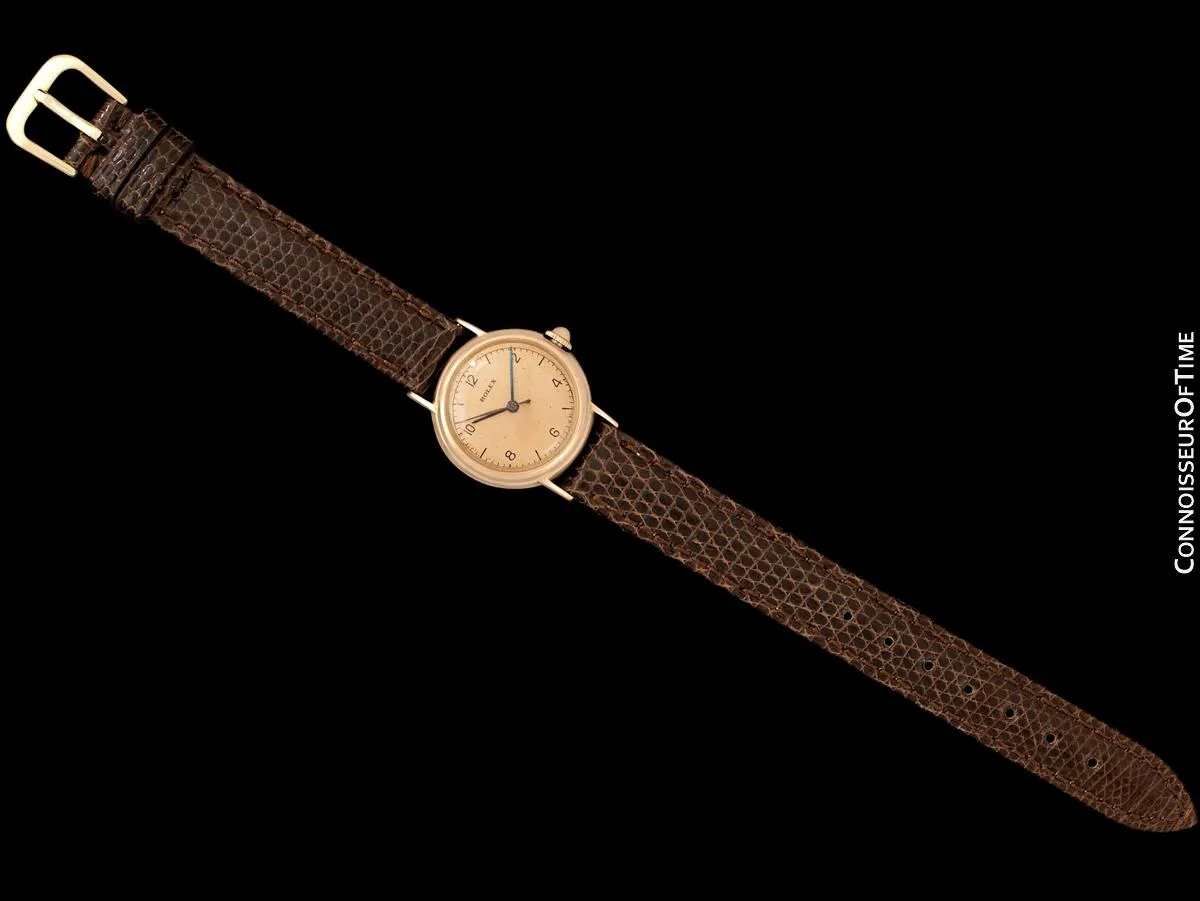 1938 Rolex Precision Vintage Pre-Cellini Ladies "Nurse" Style Watch, Ref. 3768 - 14K Rose Gold