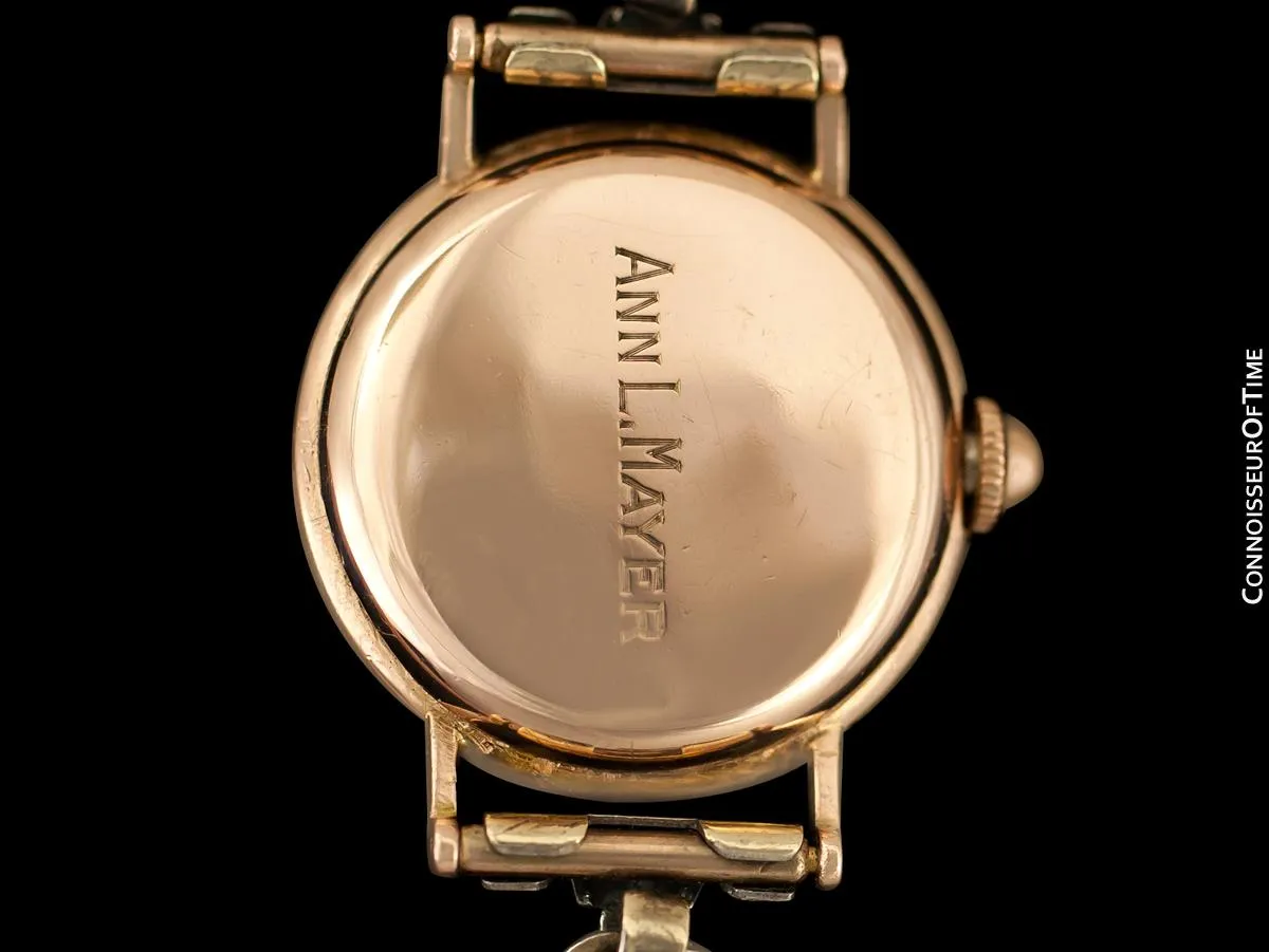 1938 Rolex Precision Vintage Pre-Cellini Ladies "Nurse" Style Watch, Ref. 3768 - 14K Rose Gold