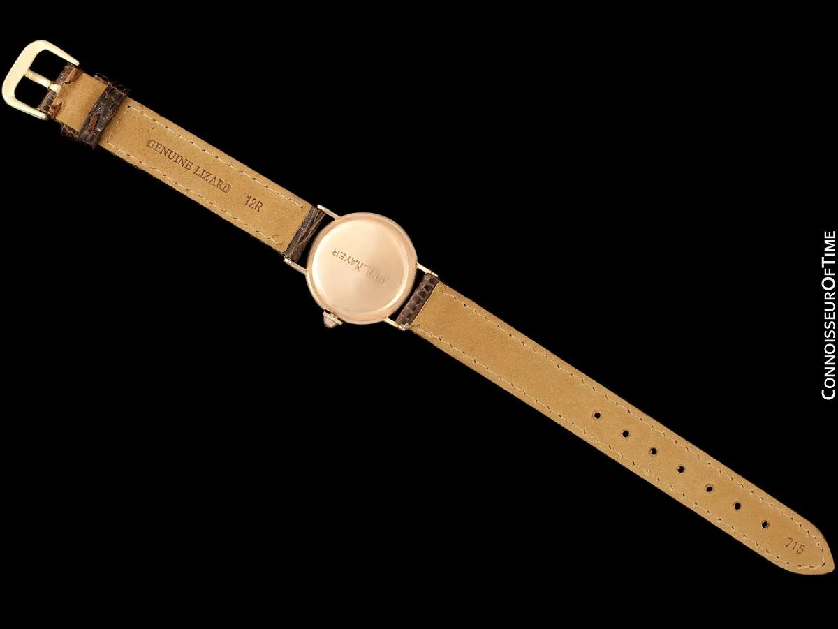 1938 Rolex Precision Vintage Pre-Cellini Ladies "Nurse" Style Watch, Ref. 3768 - 14K Rose Gold