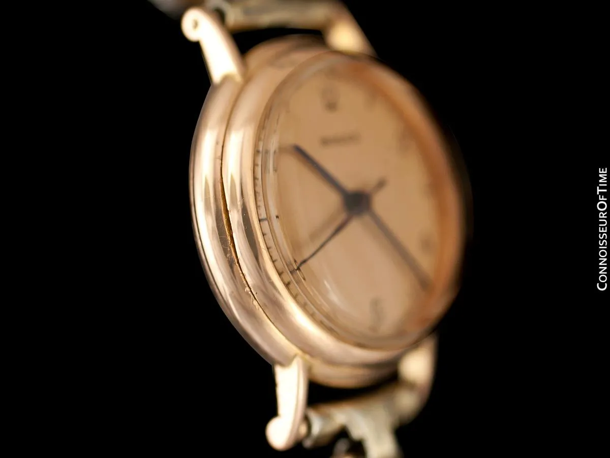 1938 Rolex Precision Vintage Pre-Cellini Ladies "Nurse" Style Watch, Ref. 3768 - 14K Rose Gold