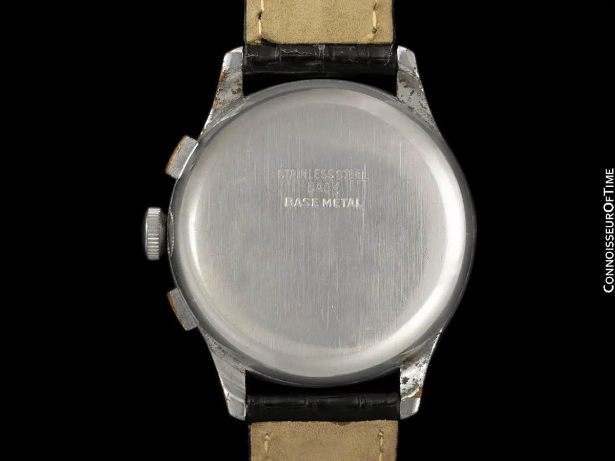 1940's Clebar-Zodiac Vintage Mens Sporting Chronograph - Stainless Steel