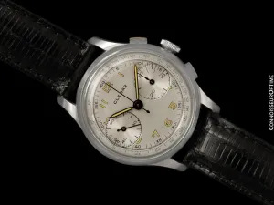 1940's Clebar-Zodiac Vintage Mens Sporting Chronograph - Stainless Steel