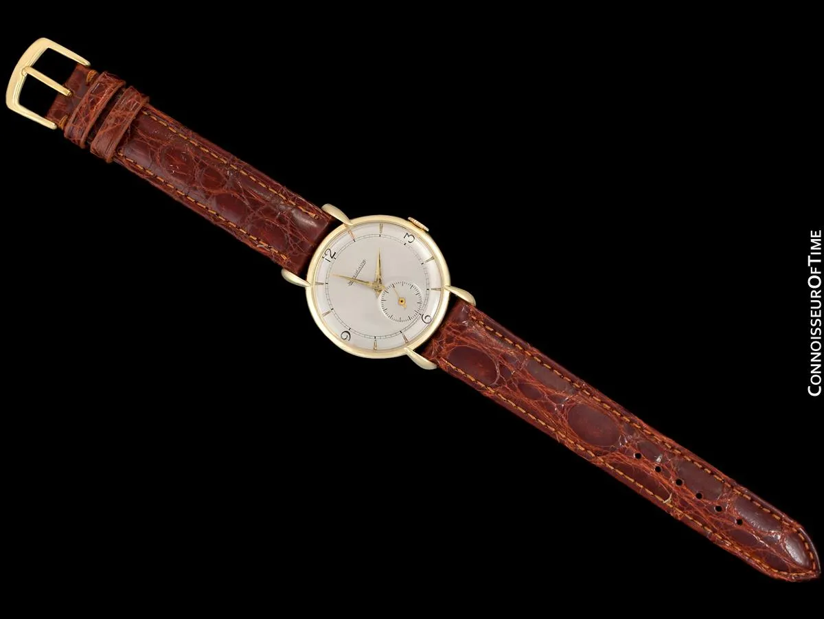 1947 Jaeger-LeCoultre Vintage Large 36mm Mens Watch With Tear Drop Lugs - 18K Gold