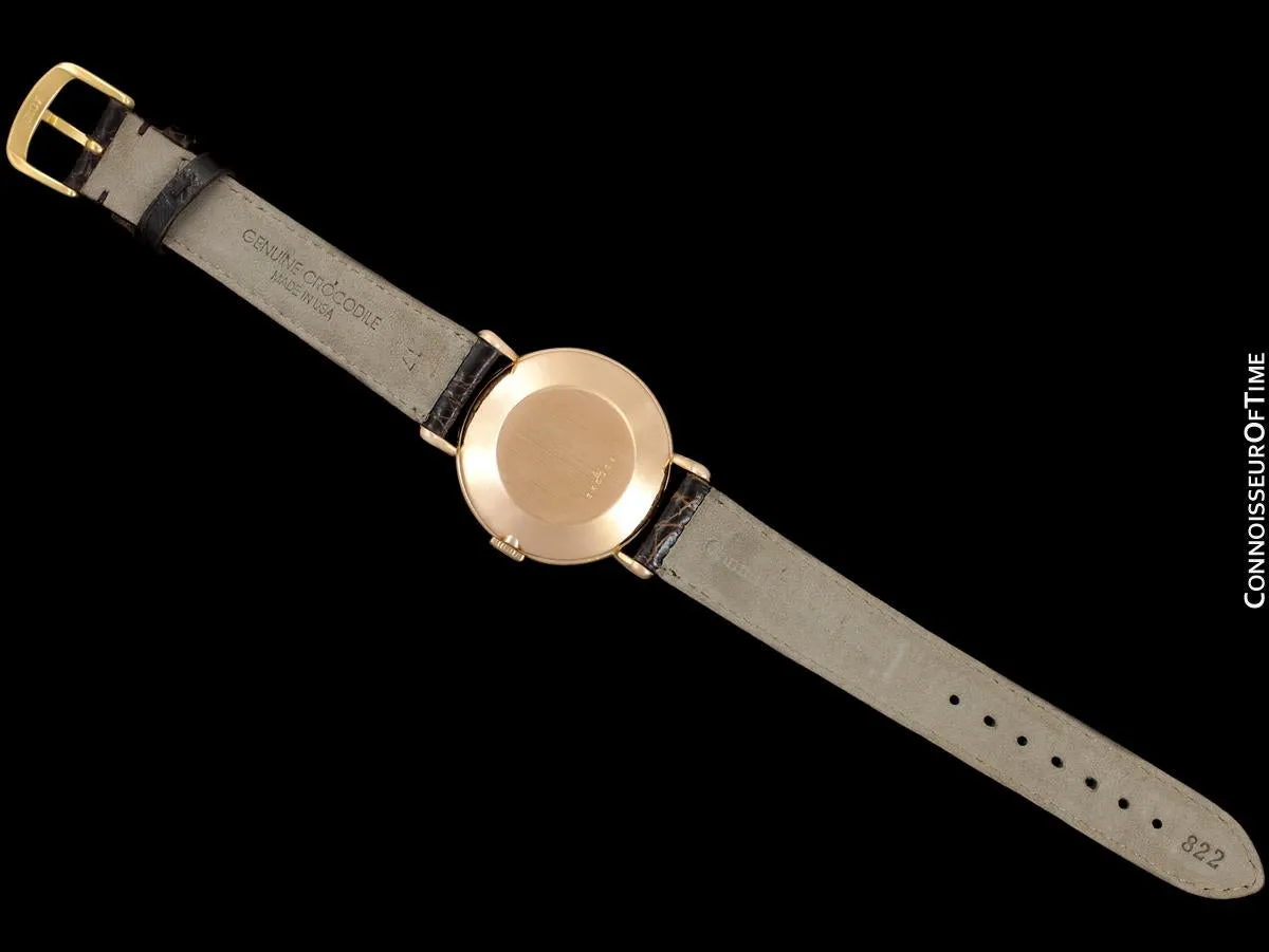 1947 Jaeger-LeCoultre Vintage Large Mens Watch With Tear Drop Lugs - 18K Rose Gold