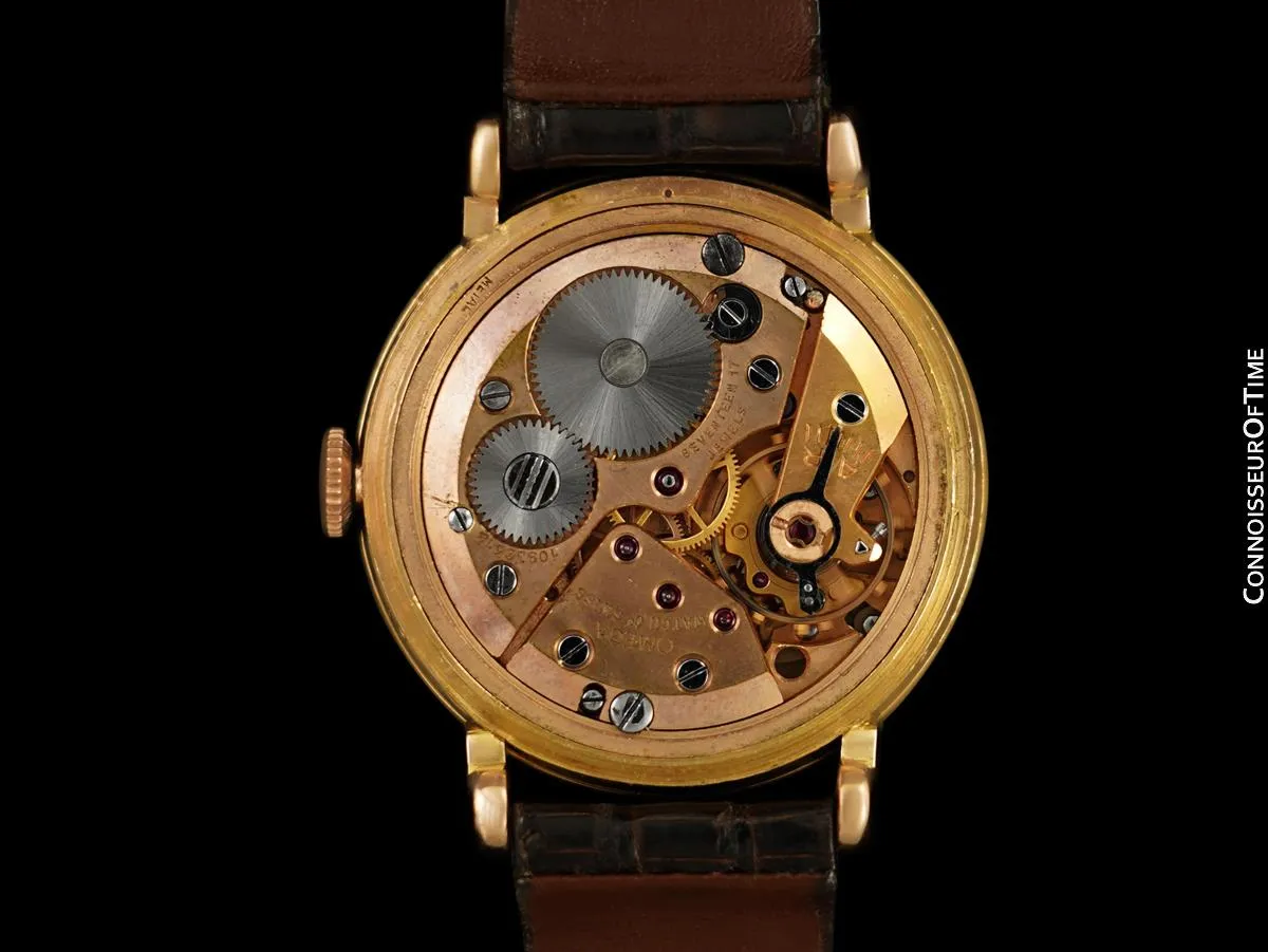 1947 Omega Cosmic Vintage Triple Date, Moon Phase Watch - 18K Rose Gold with Box