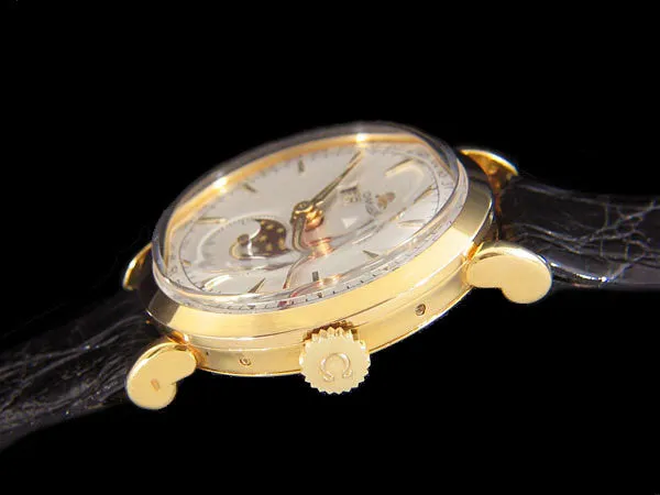 1948 Omega Cosmic Vintage Triple Date Watch with Moon Phase - 18K Gold