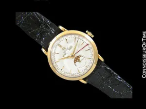 1948 Omega Cosmic Vintage Triple Date Watch with Moon Phase - 18K Gold
