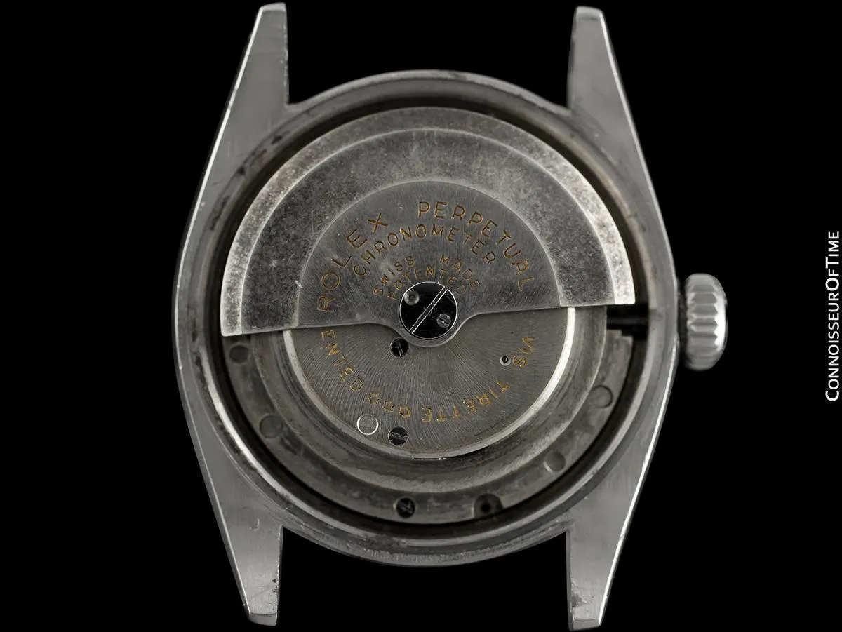 1948 Rolex Vintage Mens WWII Era Rounded Bubbleback, Ref. 5010, Stainless Steel - Very Fine & Rare