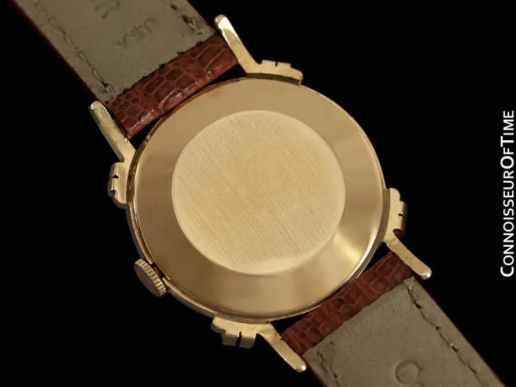1949 Jaeger-LeCoultre Vintage Mens Midsize Watch, Beautiful Case - 14K Gold
