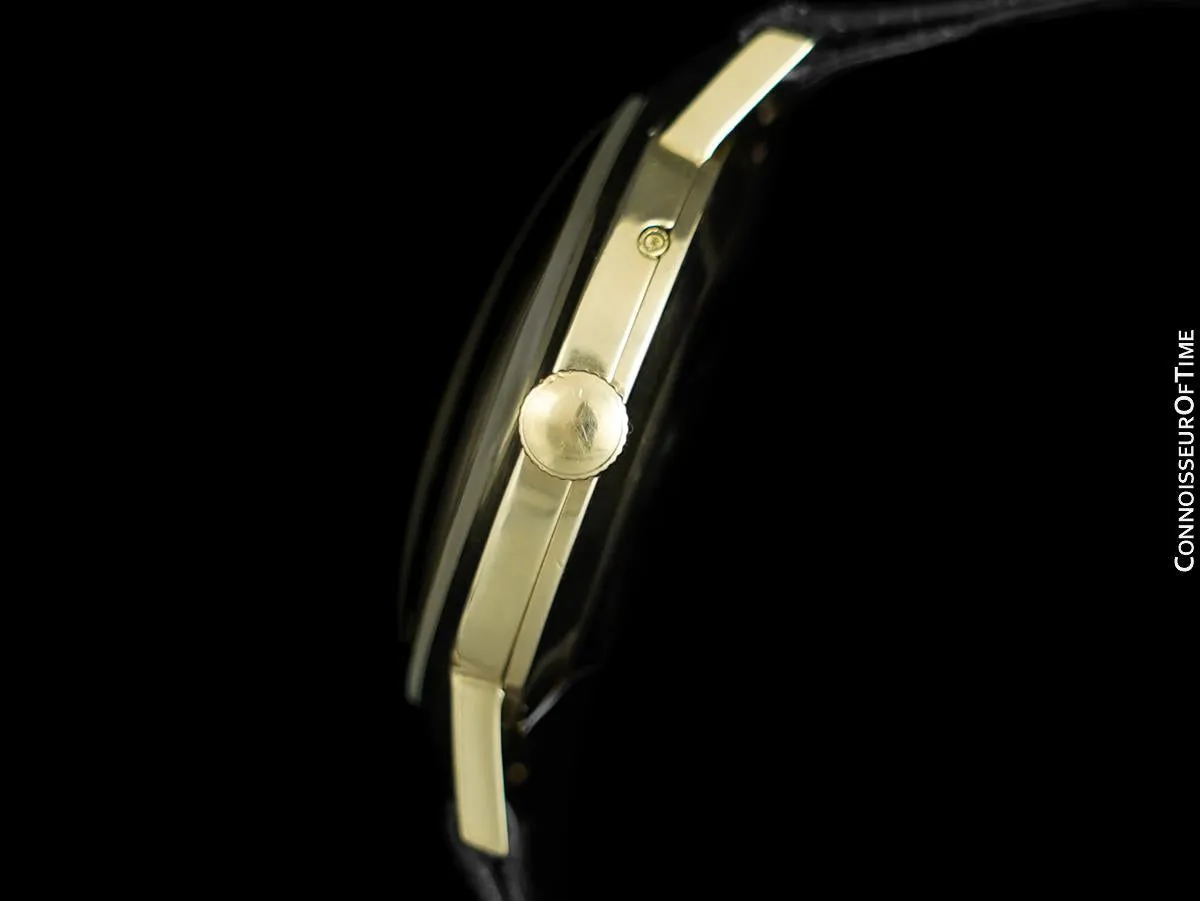 1949 Jaeger-LeCoultre Vintage Mens Triple Date Moon Phase Calendar Watch - Solid 14K Gold
