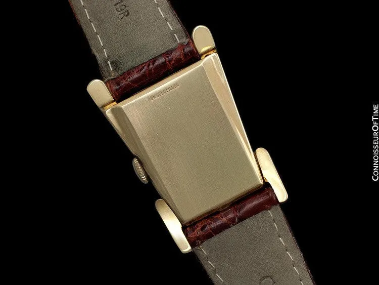 1949 Jaeger-LeCoultre Vintage Mens Watch, Rare Case, 10K Gold Filled, Grasshopper - The Aristocrat