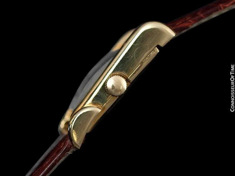 1949 Jaeger-LeCoultre Vintage Mens Watch, Rare Case, 10K Gold Filled, Grasshopper - The Aristocrat