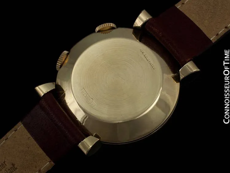 1950 Jaeger-LeCoultre Memovox Vintage Mens Reveil Wrist Alarm - 10K Gold Filled