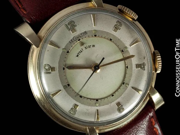 1950 Jaeger-LeCoultre Memovox Vintage Mens Reveil Wrist Alarm - 10K Gold Filled