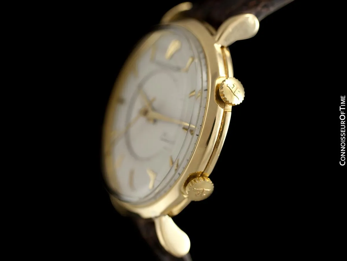 1951 Jaeger-LeCoultre Memovox Alarm Reveil Mens Watch - 18K Gold