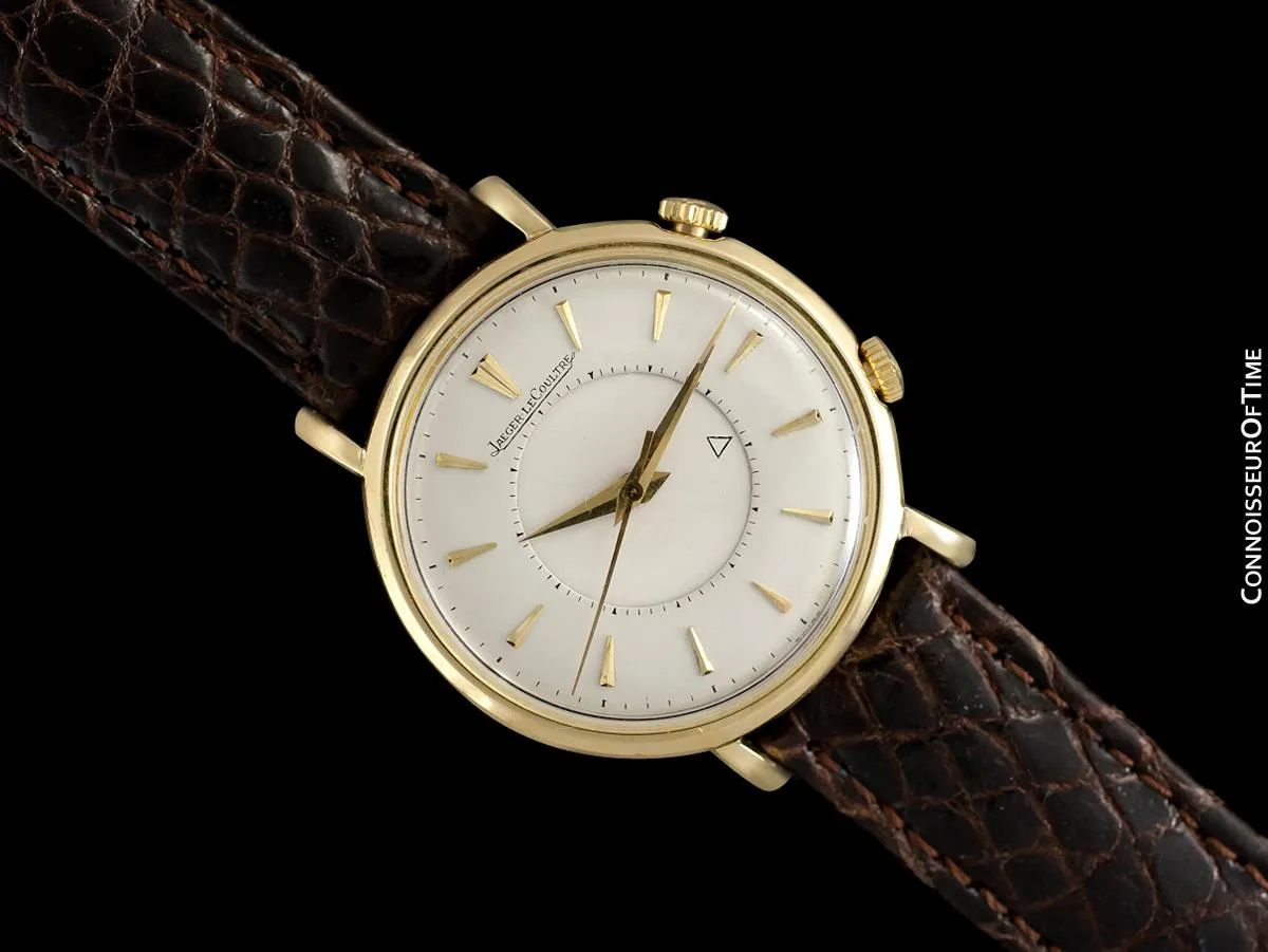 1951 Jaeger-LeCoultre Memovox Alarm Reveil Mens Watch - 18K Gold