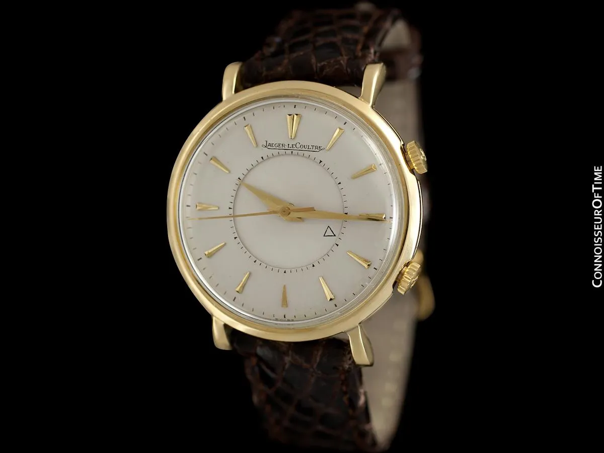 1951 Jaeger-LeCoultre Memovox Alarm Reveil Mens Watch - 18K Gold