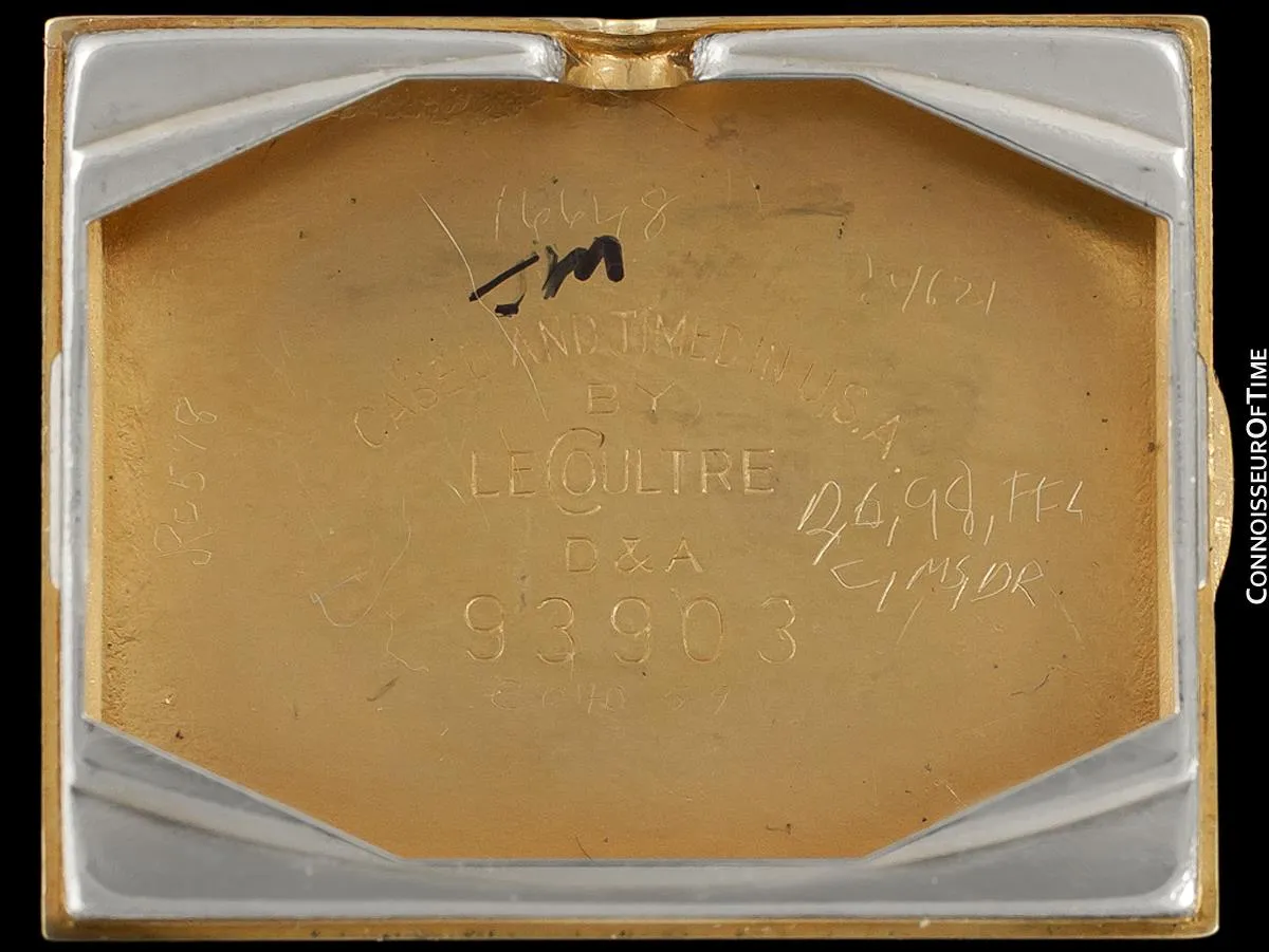 1951 Jaeger-LeCoultre Vintage Mens Watch, 18K Gold and Diamonds - The Lowell