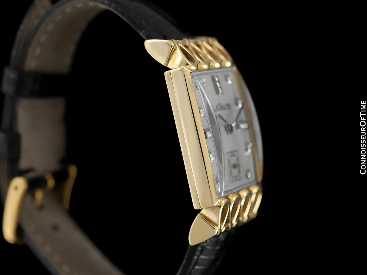 1951 Jaeger-LeCoultre Vintage Mens Watch, 18K Gold and Diamonds - The Lowell