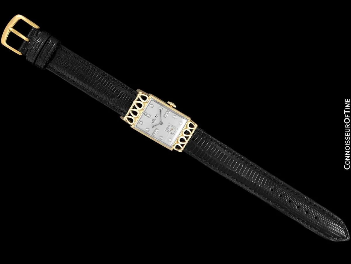 1951 Jaeger-LeCoultre Vintage Mens Watch, 18K Gold and Diamonds - The Lowell