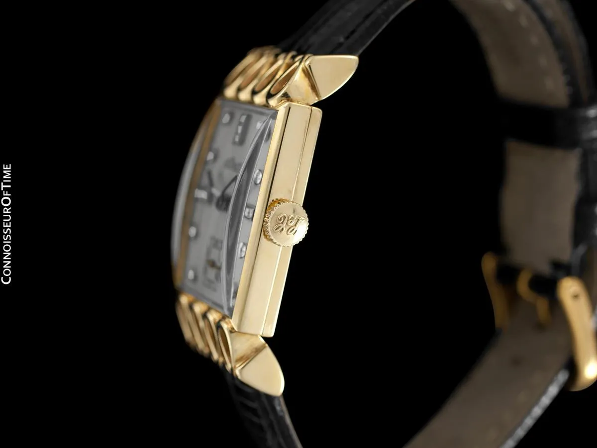 1951 Jaeger-LeCoultre Vintage Mens Watch, 18K Gold and Diamonds - The Lowell