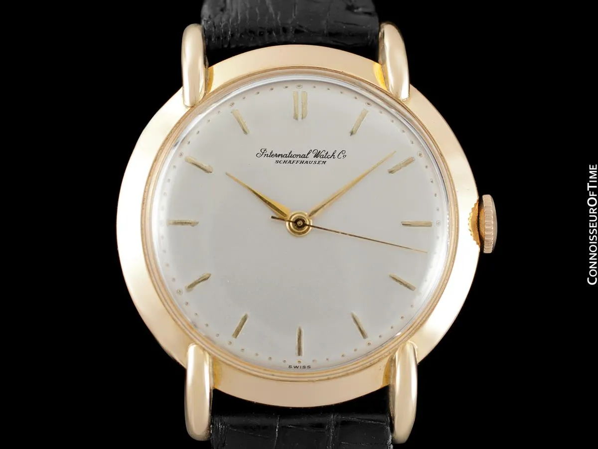 1952 Vintage IWC Mens Extra-Large Caliber 89 37mm Dress Watch - 18K Rose Gold