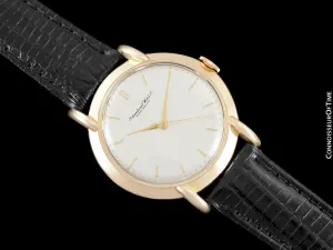 1952 Vintage IWC Mens Extra-Large Caliber 89 37mm Dress Watch - 18K Rose Gold