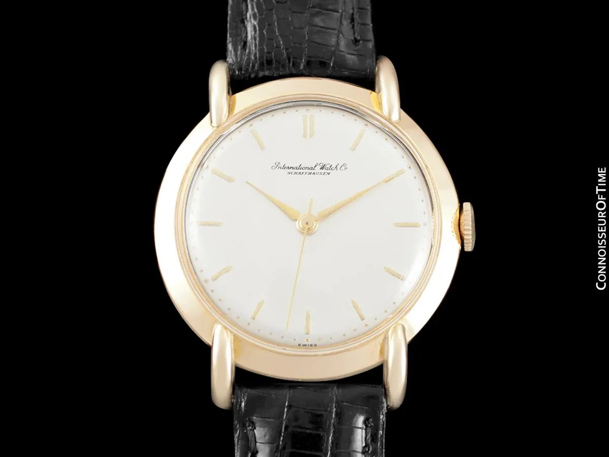 1952 Vintage IWC Mens Extra-Large Caliber 89 37mm Dress Watch - 18K Rose Gold