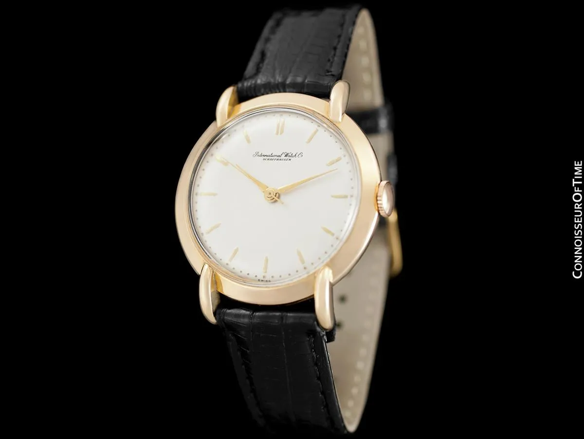 1952 Vintage IWC Mens Extra-Large Caliber 89 37mm Dress Watch - 18K Rose Gold