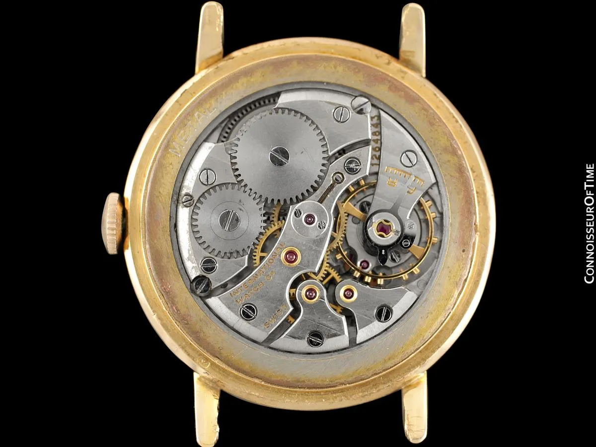 1952 Vintage IWC Mens Extra-Large Caliber 89 37mm Dress Watch - 18K Rose Gold