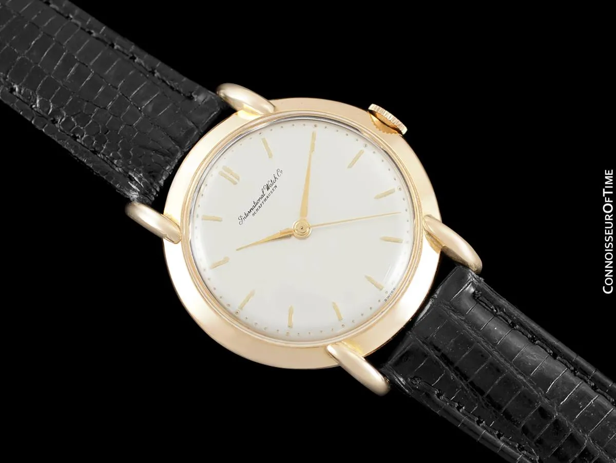 1952 Vintage IWC Mens Extra-Large Caliber 89 37mm Dress Watch - 18K Rose Gold