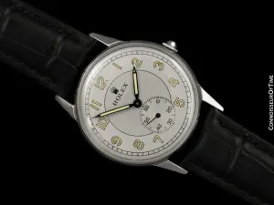 1954 Rolex Precision Vintage Mens Classic Ref. 3655 Dress Watch - Stainless Steel