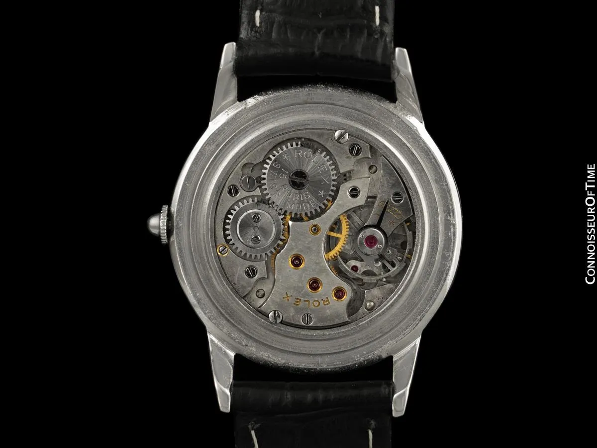 1954 Rolex Precision Vintage Mens Classic Ref. 3655 Dress Watch - Stainless Steel