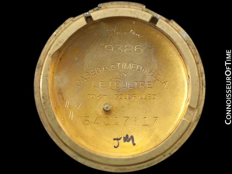 1955 Jaeger-LeCoultre Memovox Vintage Mens Wrist Alarm, 10K Gold Filled - Ford Motor Co.