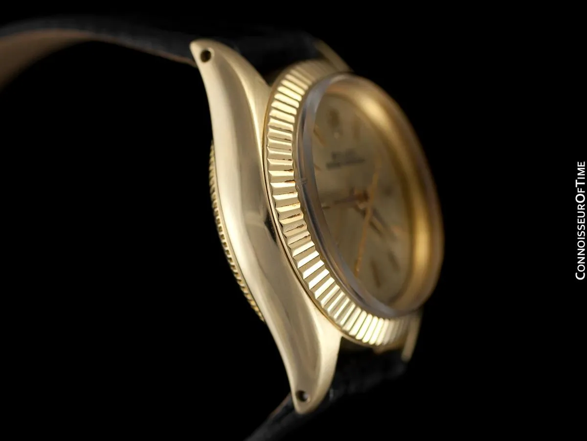 1959 Rolex Oyster Perpetual Classic Ladies Vintage Watch - 14K Gold