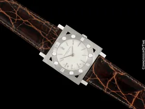 1960 Audemars Piguet Vintage Mens Cal. 2003 Ultra Thin Watch - 18K White Gold & Diamonds
