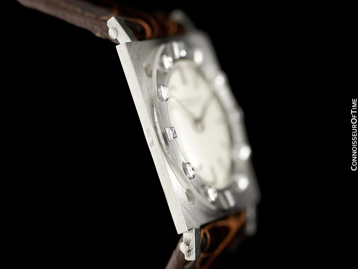 1960 Audemars Piguet Vintage Mens Cal. 2003 Ultra Thin Watch - 18K White Gold & Diamonds