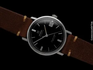 1960's Omega Seamaster De Ville Vintage Mens Cal. 560 Stainless Steel Watch, Automatic, Date - Rare Only 3000 Made