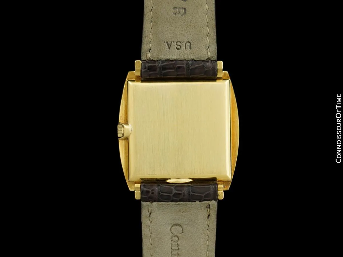1960's Vacheron & Constantin Vintage "Extra-Flat" Modernist Mens Watch - 18K Gold
